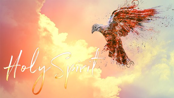 A majestic phoenix soaring through a vibrant sunset sky.