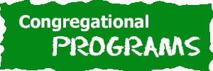 Congregational programs banner in green