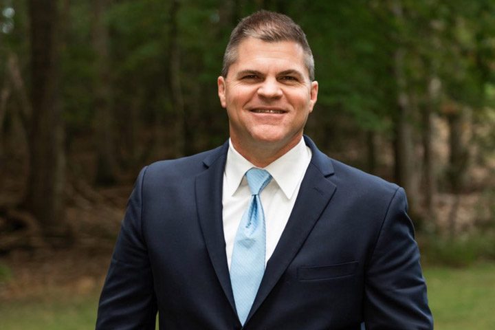 Professional portrait of man in nature