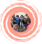 Children gathered in a circle