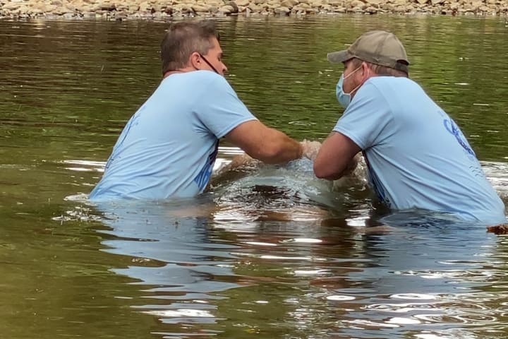Baptism in River